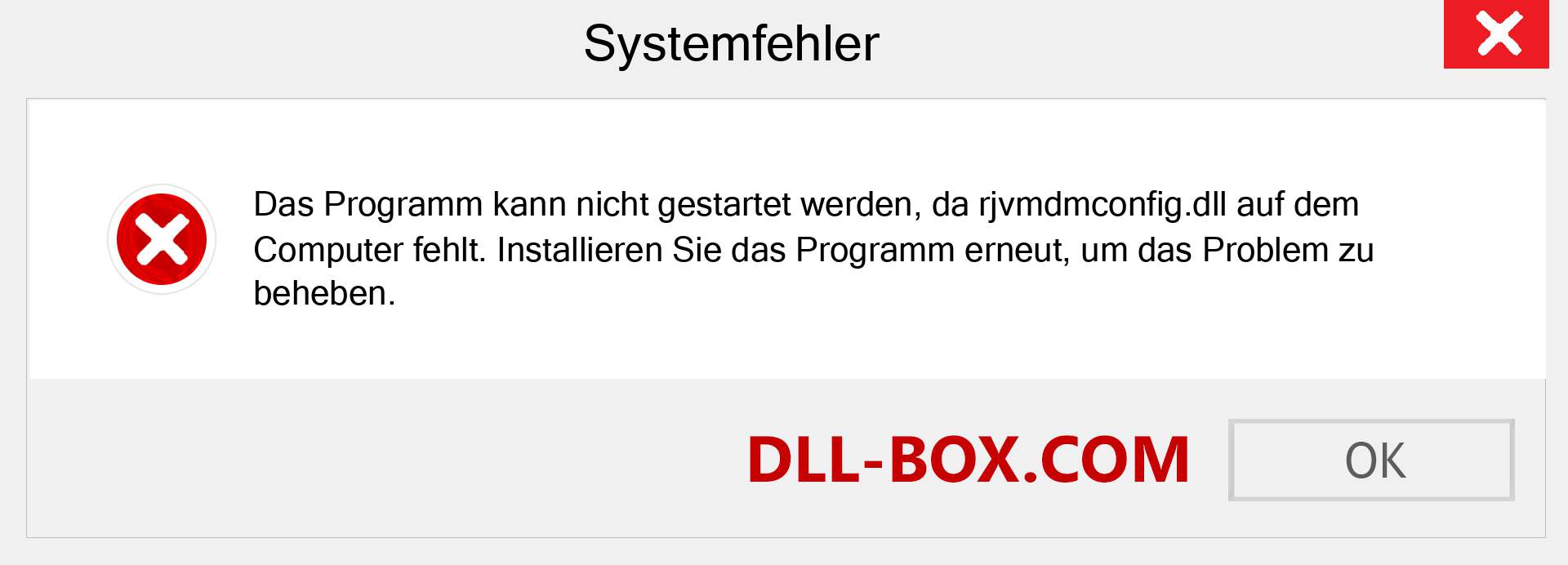 rjvmdmconfig.dll-Datei fehlt?. Download für Windows 7, 8, 10 - Fix rjvmdmconfig dll Missing Error unter Windows, Fotos, Bildern