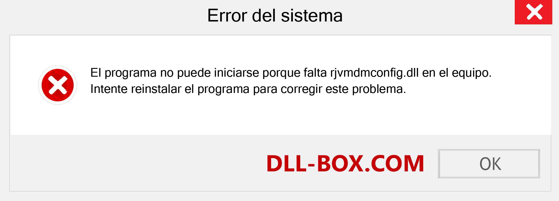 ¿Falta el archivo rjvmdmconfig.dll ?. Descargar para Windows 7, 8, 10 - Corregir rjvmdmconfig dll Missing Error en Windows, fotos, imágenes